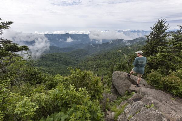 Waterrock Knob is a popular stop along the Blue Ridge Parkway in western North Carolina. Contributed by Jonathan Fredin