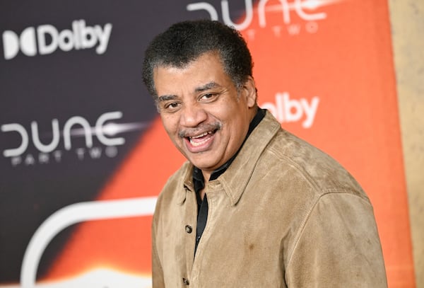 Neil deGrasse Tyson attends the premiere of "Dune: Part Two" at Lincoln Center Plaza on Sunday, February 25, 2024, in New York. (Photo by Evan Agostini/Invision/AP)