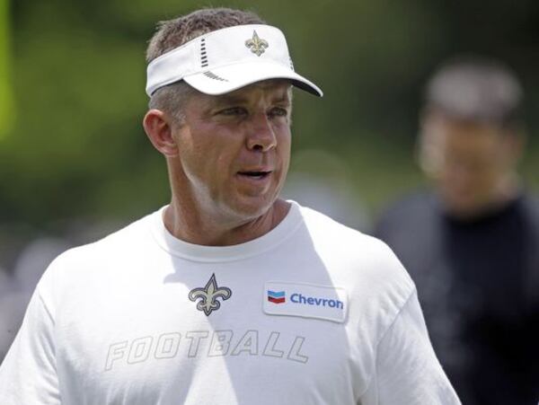  New Orleans Saints coach Sean Payton has a 10-3 mark against the Falcons. (Associated Press)