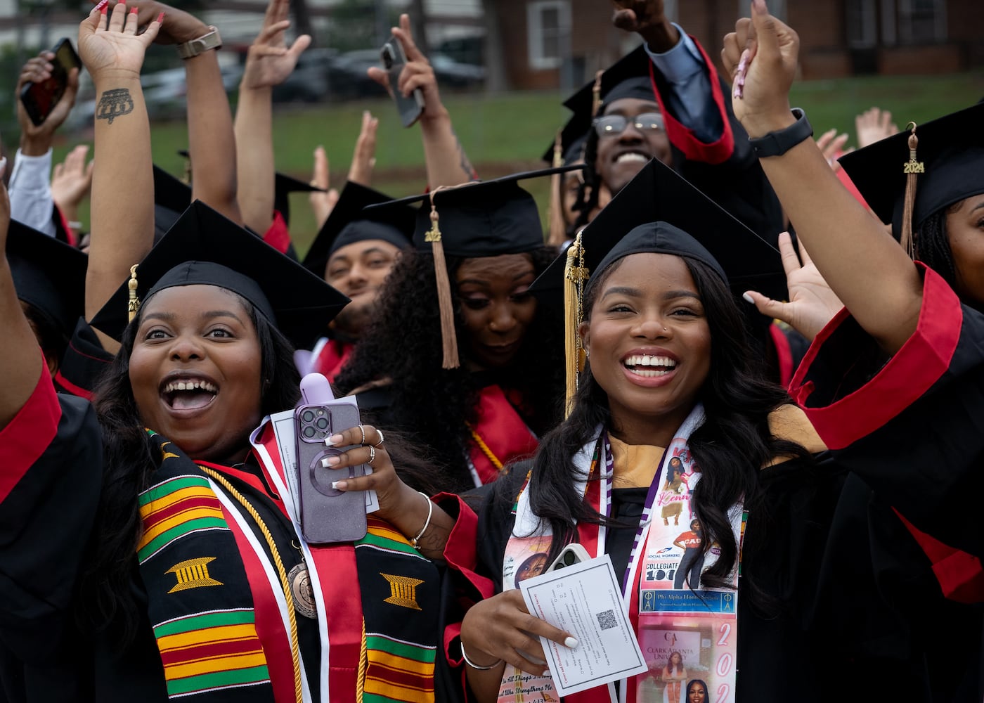 Graduates, faculty and family gather for the Clark Atlanta University 35th annual commencement convocation.