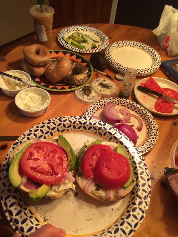 There was food aplenty at the Torpy household thanks to a stream of good Samaritans. Photo by Bill Torpy