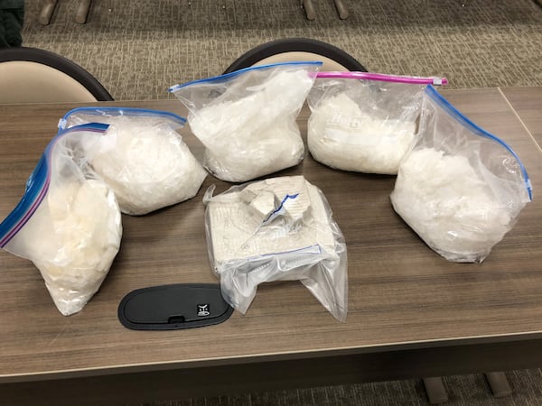 Coweta County deputies and Newnan police found about 11 pounds of methamphetamine and just over 2 pounds of heroin.