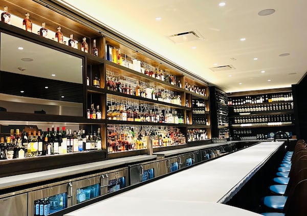 Roshambo, which recently opened in Buckhead, has a well-stocked bar. Courtesy of Roshambo