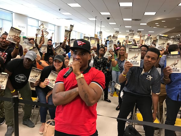  Charlamagne tha God at Barnes & Noble Midtown on Saturday, April 22, 2017. CREDIT: Rodney Ho/rho@ajc.com