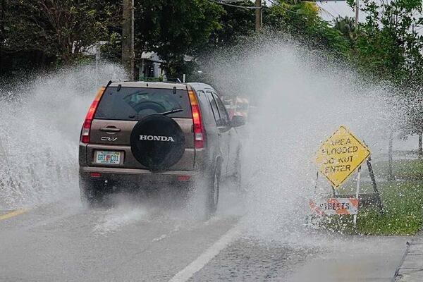 Tropical Storm Eta made landfall in Florida late Sunday. (Joe Cavaretta/South Florida Sun Sentinel/TNS)