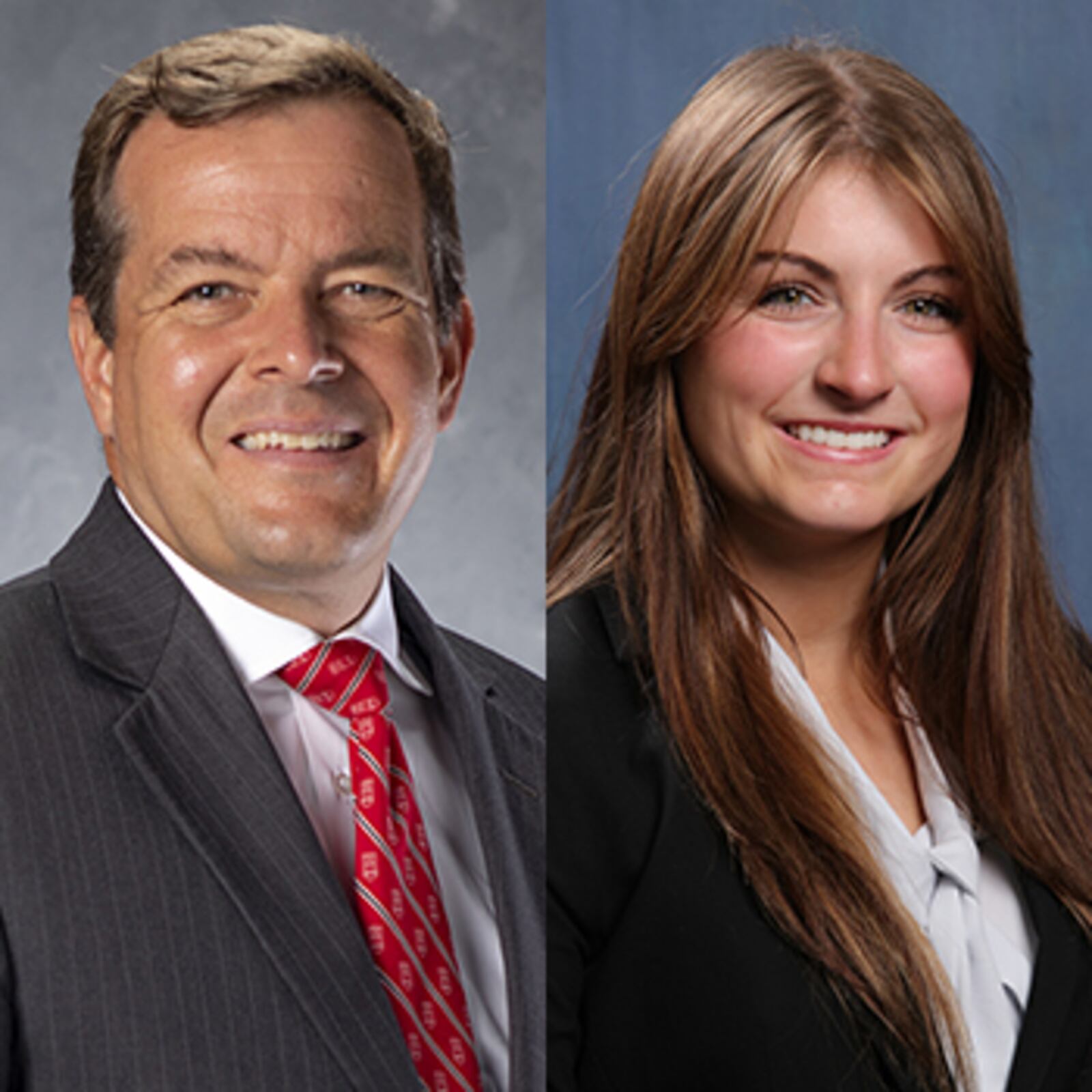 Bo Rutledge, UGA School of Law dean, and Anna Gowen, third-year law student at the school