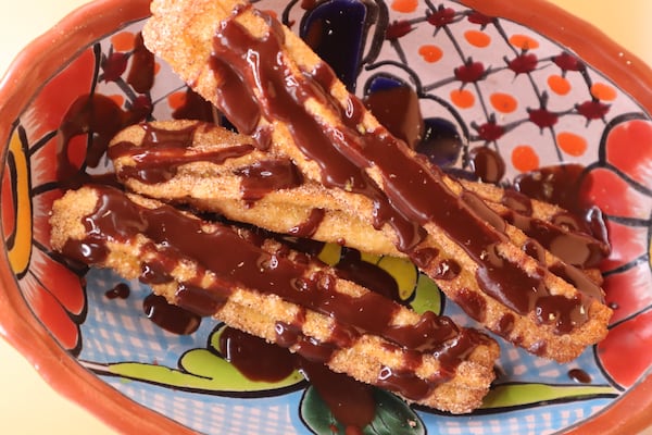 Cardamom cinnamon sugar churros from Butaco.