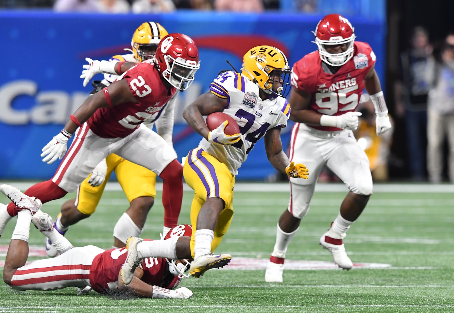 Photos: LSU crushes Oklahoma in Peach Bowl in Atlanta