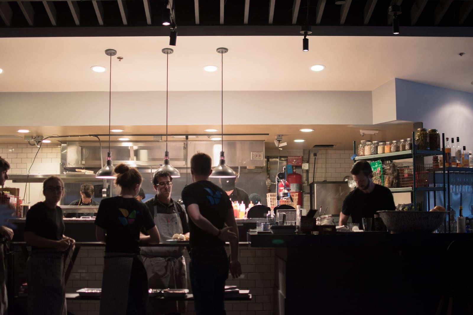 Chef Chad Crete works the pass at Whiskey Bird, the new restaurant in the Morningside neighborhood. CONTRIBUTED BY HENRI HOLLIS