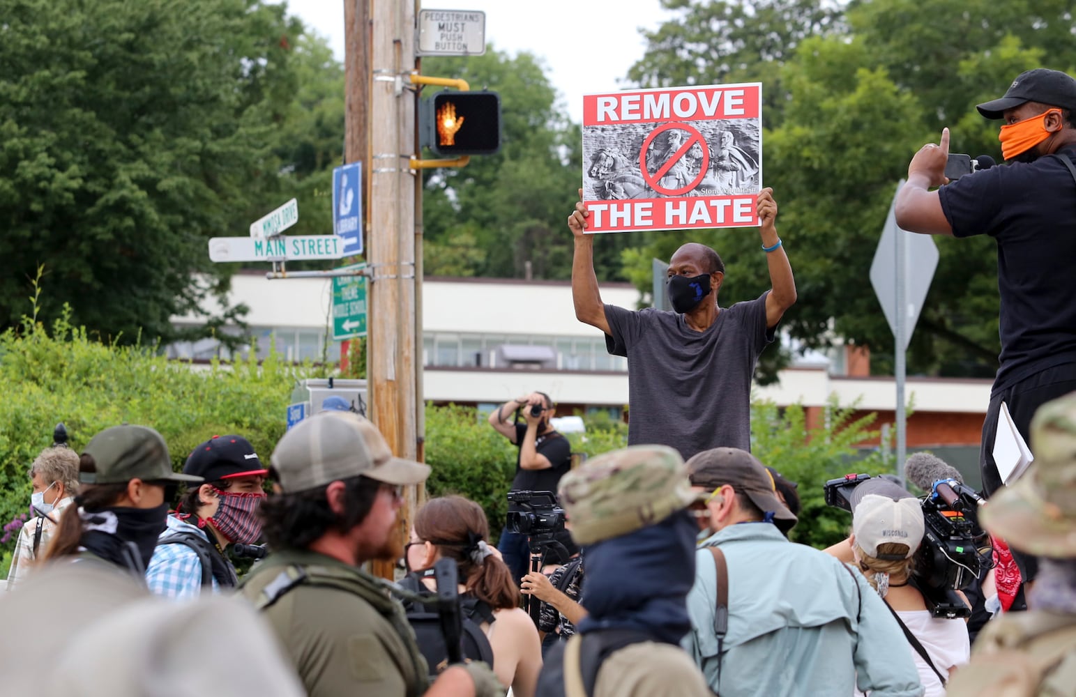 Stone mountain protest