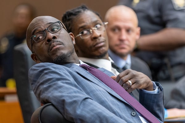 Keith Adams (left), is one of the attorneys representing Atlanta rapper Young Thug in the YSL gang case. (Arvin Temkar / arvin.temkar@ajc.com)