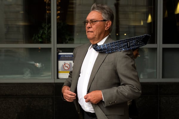 FILE - Former Philadelphia police detective Frank Jastrzembski leaves the Juanita Kidd Stout Center for Criminal Justice, April 5, 2024, in Philadelphia. (AP Photo/Joe Lamberti, file)