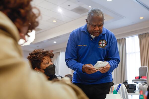 Andrew Echols was game director for the American Bridge Association's MLK Memorial Tournament.  (Natrice Miller/natrice.miller@ajc.com) 