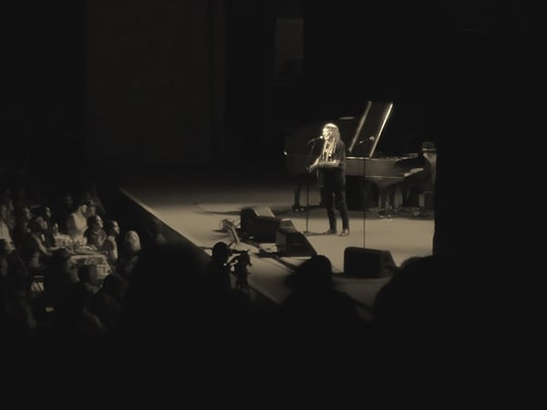 Willie Nelson sings "Funny How Time Slips Away" at Chastain. Photo: Melissa Ruggieri/AJC