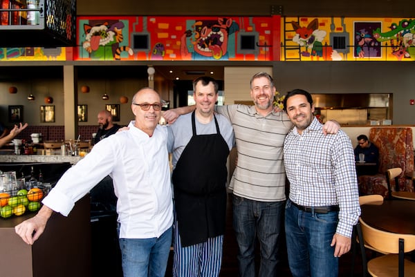 Lagarde team (from left) chef and co-owner Jamie Adams, executive chef John McGarry, general manager Doug Gross and managing partner and co-owner Leonardo Moura.