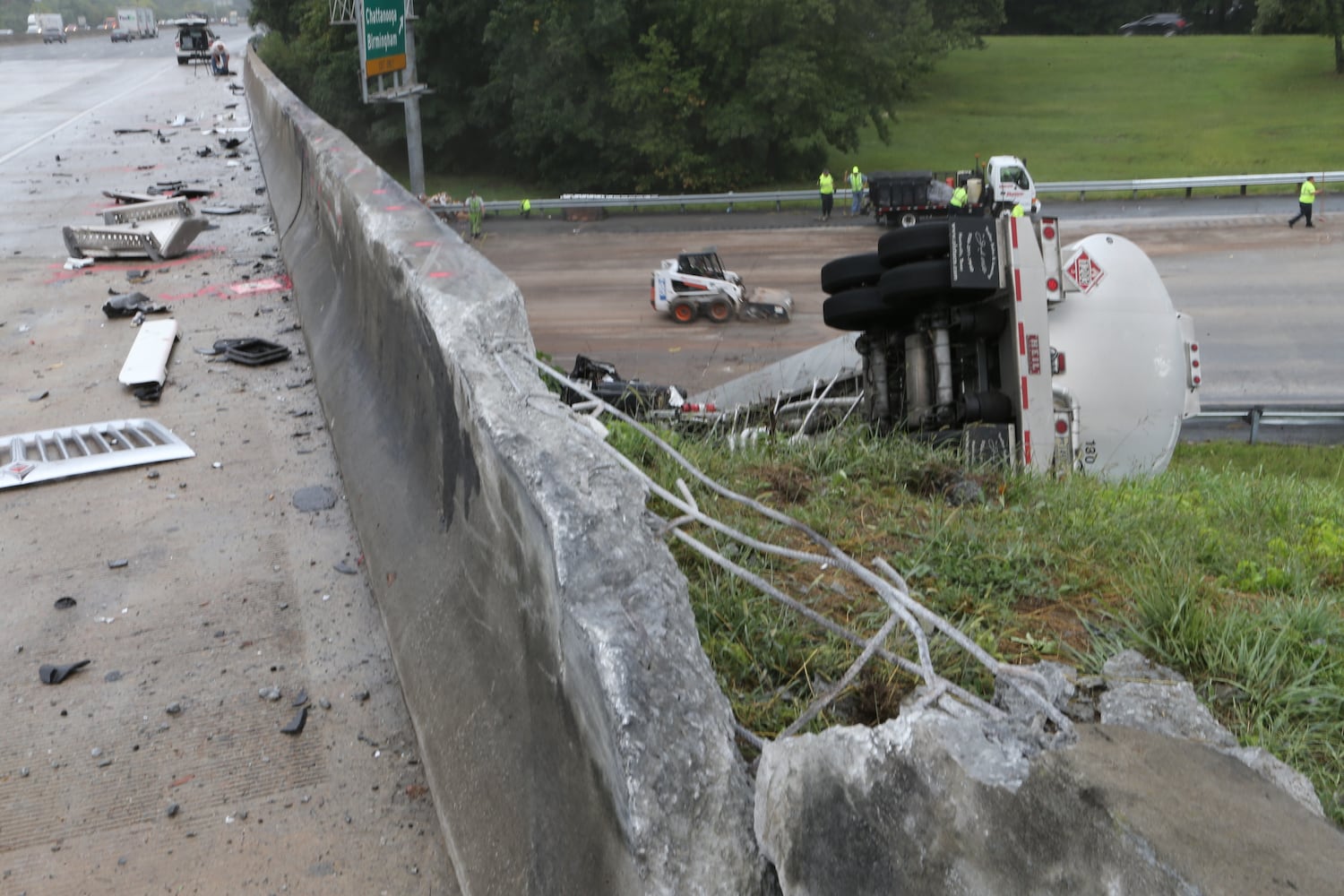 Roads begin to re-open, delays remain after I-285 crash