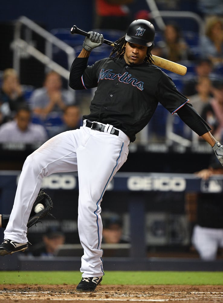 Photos: Did Braves’ Gausman throw at Marlins’ Urena?