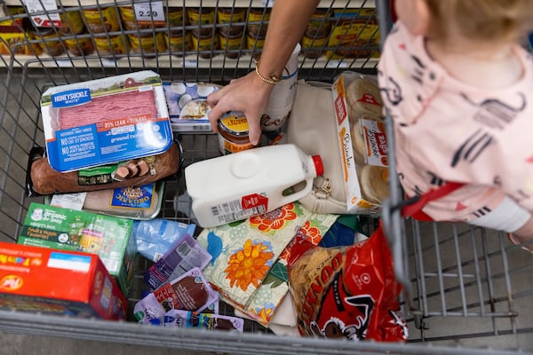 
                        Groceries in a shopping cart in Omaha, Neb., on June 3, 2024. Conservative media outlets used the new inflation data, which was lower than expected, to criticize President Joe Biden’s handling of the economy. Liberal media outlets celebrated it. (Rebecca S. Gratz/The New York Times)
                      