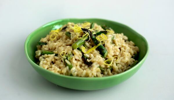 Lemon Asparagus Risotto in a 2014 file image. (Diane Weiss/Detroit Free Press/TNS)