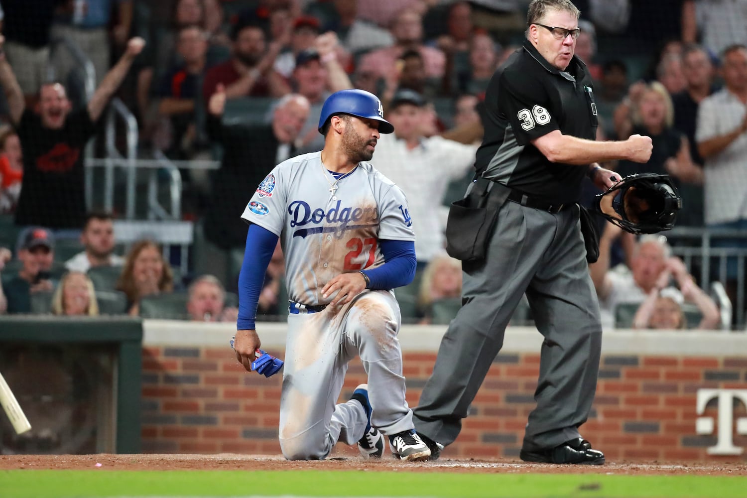 Photos: Acuna, Freeman lead Braves to playoff win over Dodgers