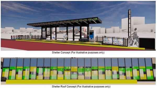 MARTA's Summerhill bus rapid transit line would feature 16 stations with real-time passenger information, seating, cameras and other amenities.