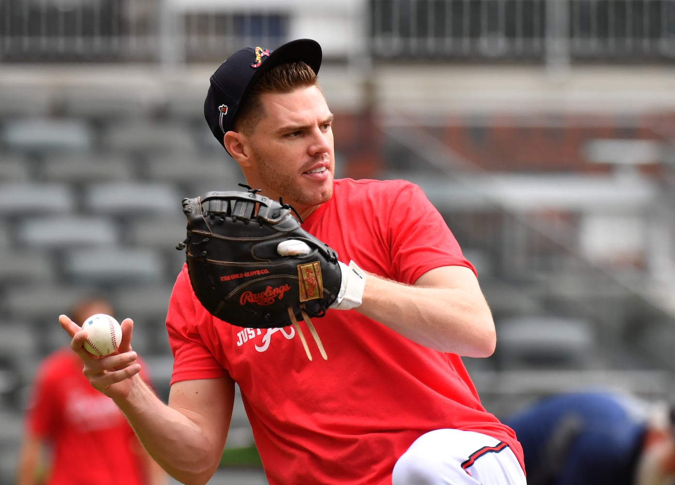 Braves playoff workout photo