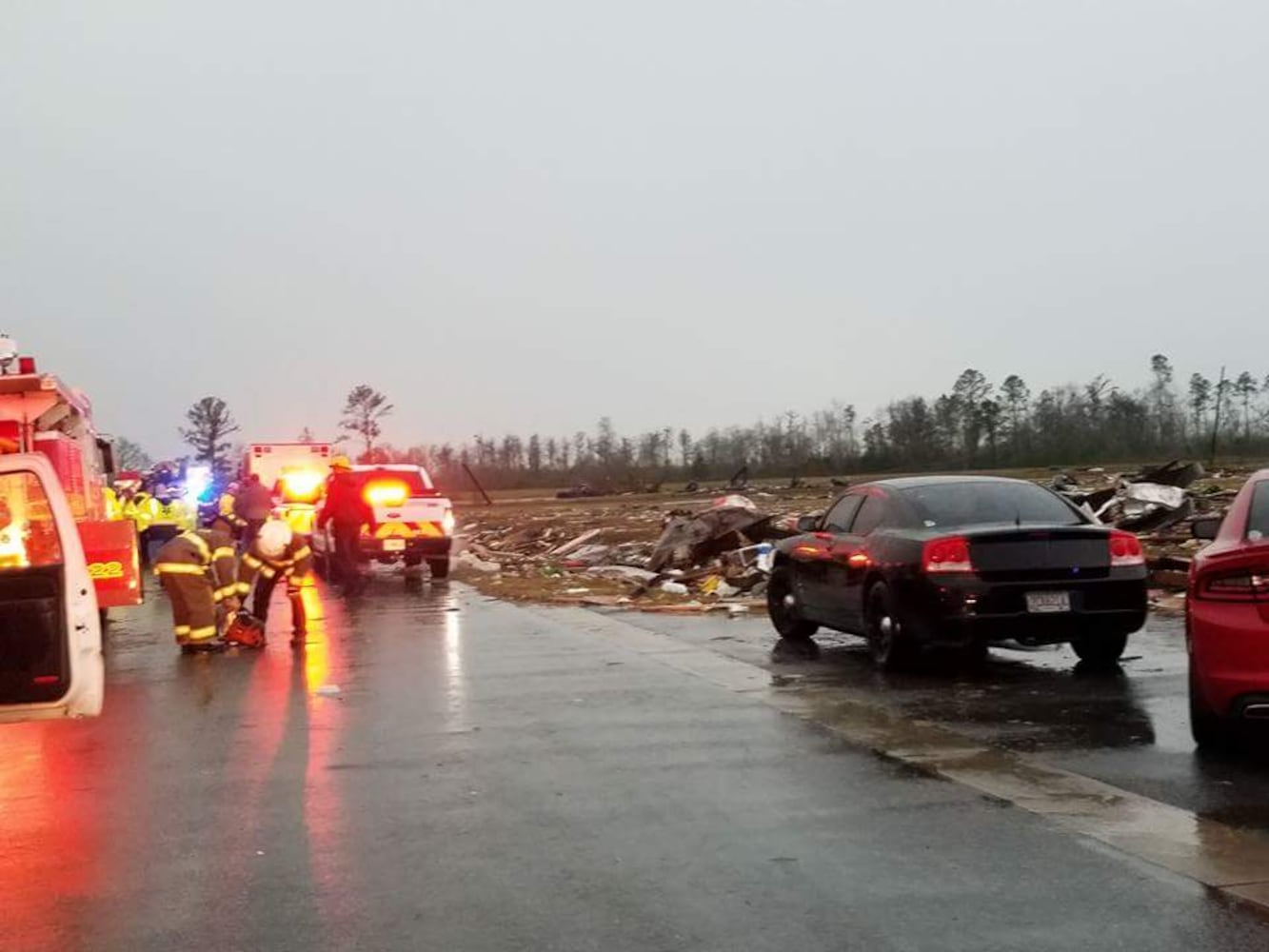 Strong storms moved through Georgia causing deaths and damage