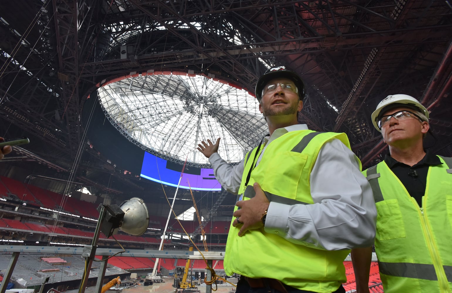 Photos: The latest look at the Falcons’ new Mercedes-Benz Stadium