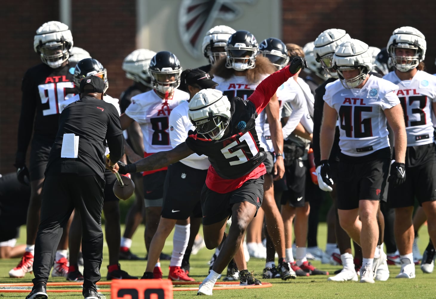 Frist day of Falcons training camp