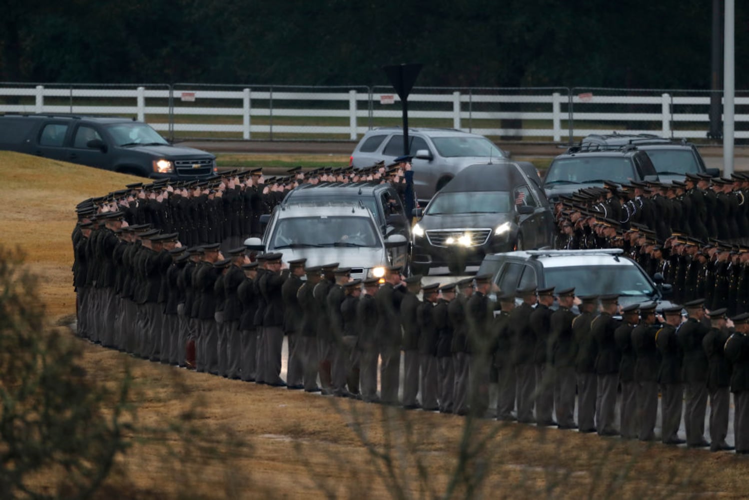 Photos: Mourners say goodbye to President George H.W. Bush in Houston