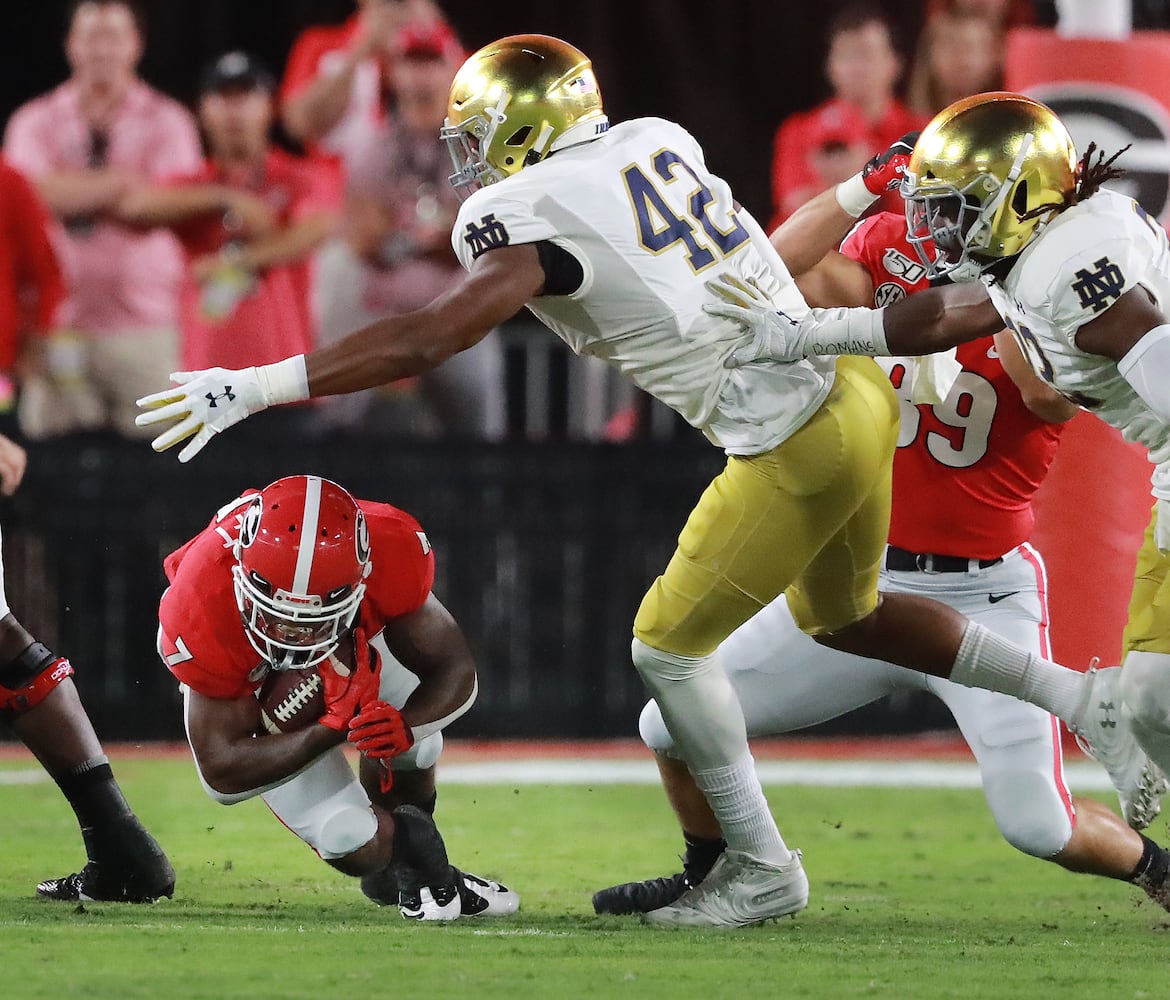 Photo: Bulldogs tested by Notre Dame in Athens