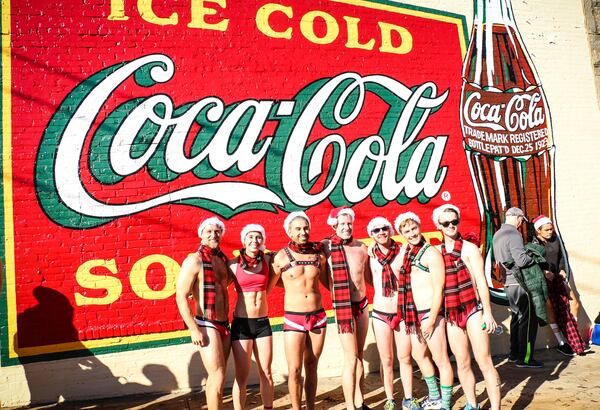 The 2016 Atlanta Santa Speedo Run took place Saturday, December 10 at Manuel's Tavern in Virginia Highland. The annual event includes a 1.5 mile run and a party to raise money for a selected Atlanta charity.