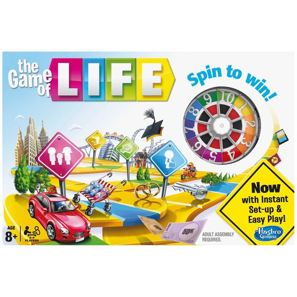 The Game of Life was the first popular board game in the United States. It was invented by Milton Bradley. Contributed by Hasbro.