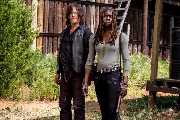  Norman Reedus as Daryl Dixon, Danai Gurira as Michonne - The Walking Dead _ Season 8, Episode 12 - Photo Credit: Gene Page/AMC