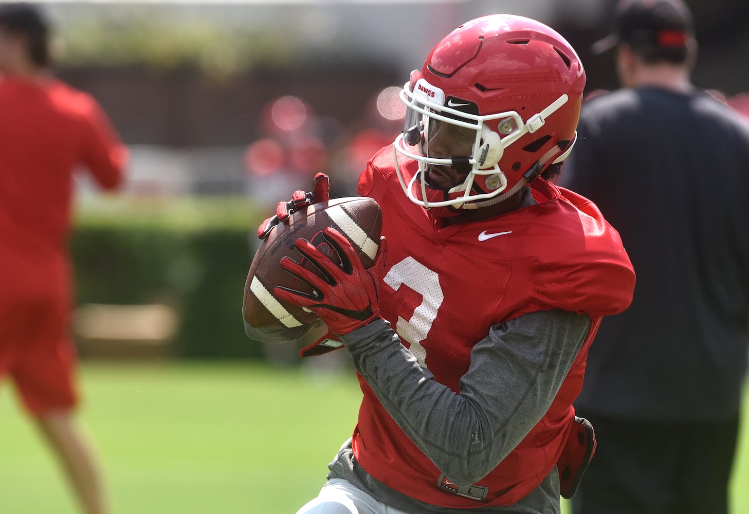 Photos: Bulldogs working hard even on Fan Day