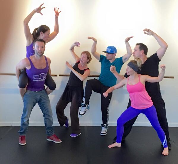 Celebrity dancers practice their steps to get ready for the big night. Photo: Courtesy of EDIN