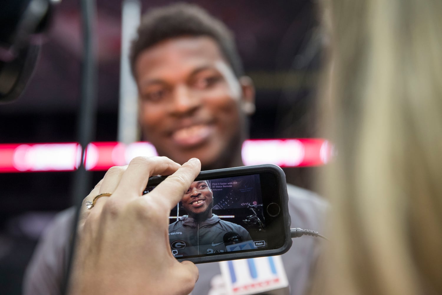 Photos: Bulldogs meet the press during Media Day at Philips Arena