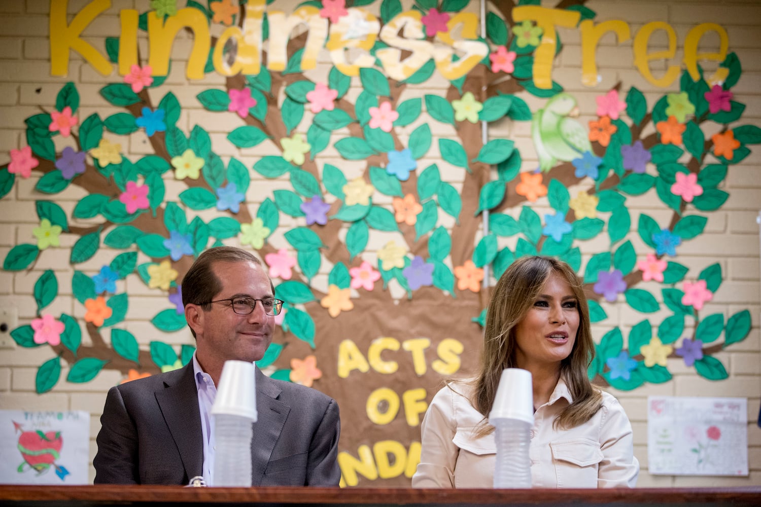 Melania Trump visits facilities for migrant children in Texas