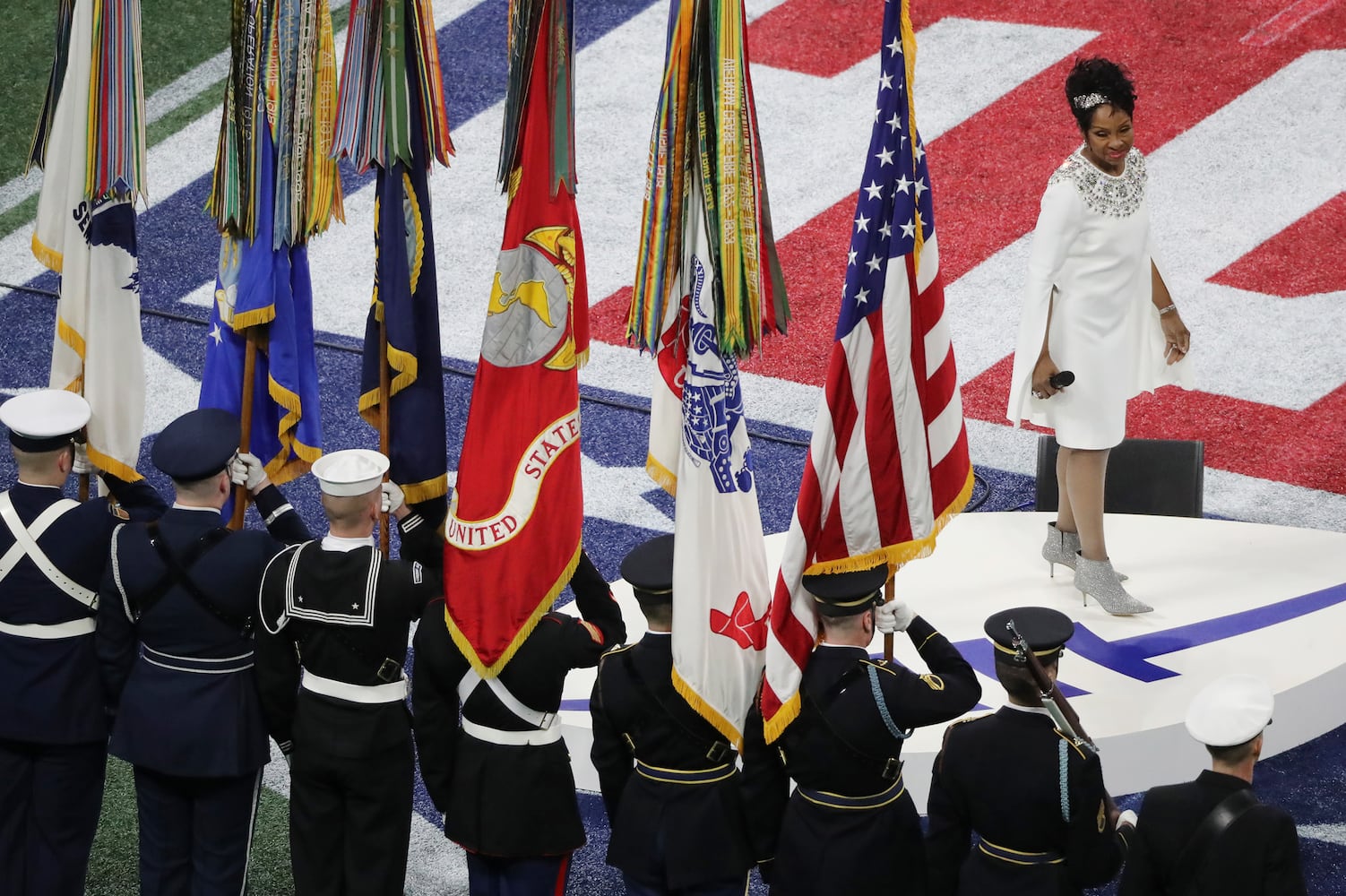 Super Bowl 53: Gladys Knight sings the national anthem