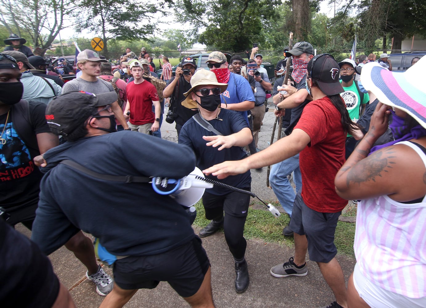 Stone mountain protest