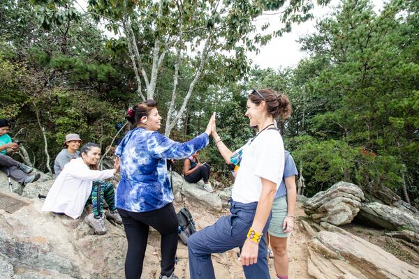 Sundus Ibraheem, 61, came to Atlanta from Iraq four years ago. The hiking group of the Refugee Women's Network helped her feel less isolated. (Courtesy of Ileana Yustis / Refugee Women's Network)