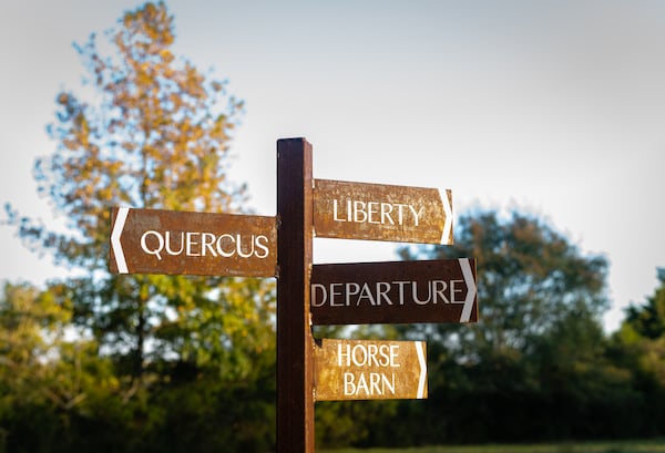 Guests at Quercus leave their cars at the entrance and get around in small utility vehicles that are like souped-up golf carts.  (Credit: Henri Hollis / henri.hollis@ajc.com)