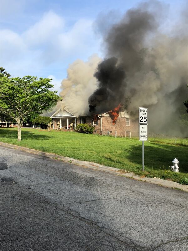 The fire caused smoke damage throughout the entire house.