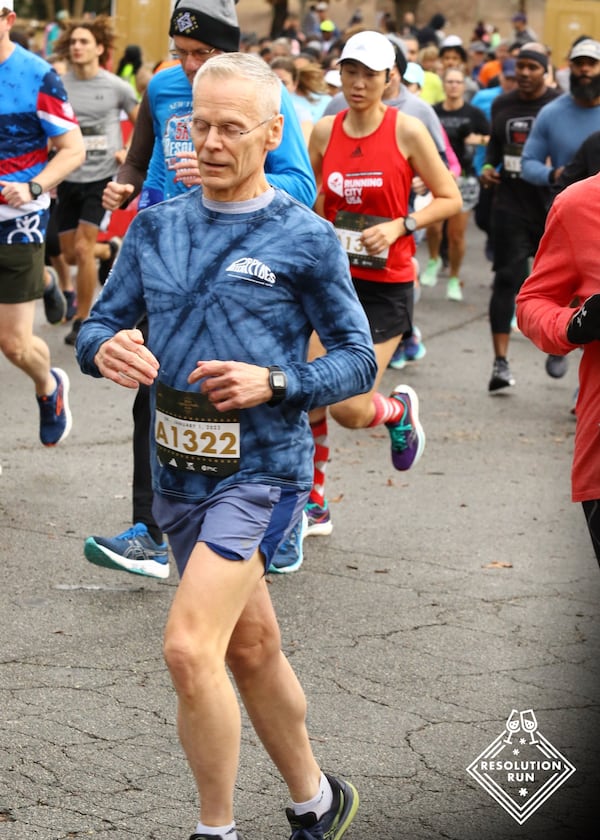 Keith Willey in the recent Resolution Run in Atlanta.