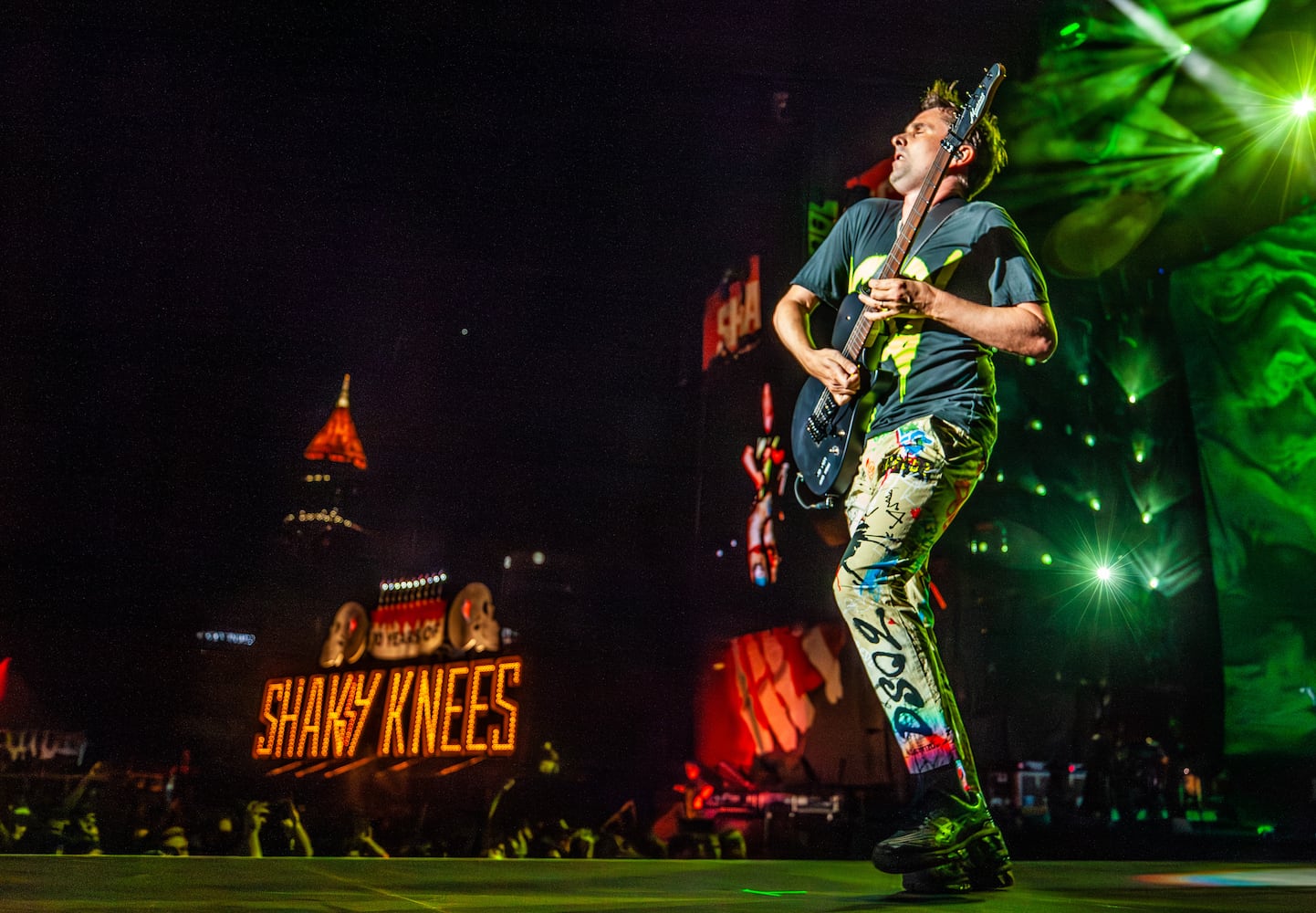 Headliner band Muse closes out the second day of the Shaky Knees Music Festival at Atlanta's Central Park on Saturday, May 6, 2023. (RYAN FLEISHER FOR THE ATLANTA JOURNAL-CONSTITUTION)
