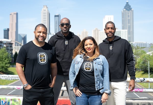 The leaders of Overtime Elite, from left to right
Aaron Ryan, OTE Commissioner and President, Brandon Williams, OTE EVP, Head of Basketball Operations, Kali Franklin, OTE SVP, SVP, Head of Talent & Recruiting, Kevin Ollie, OTE Head Coach and Director of Player Development