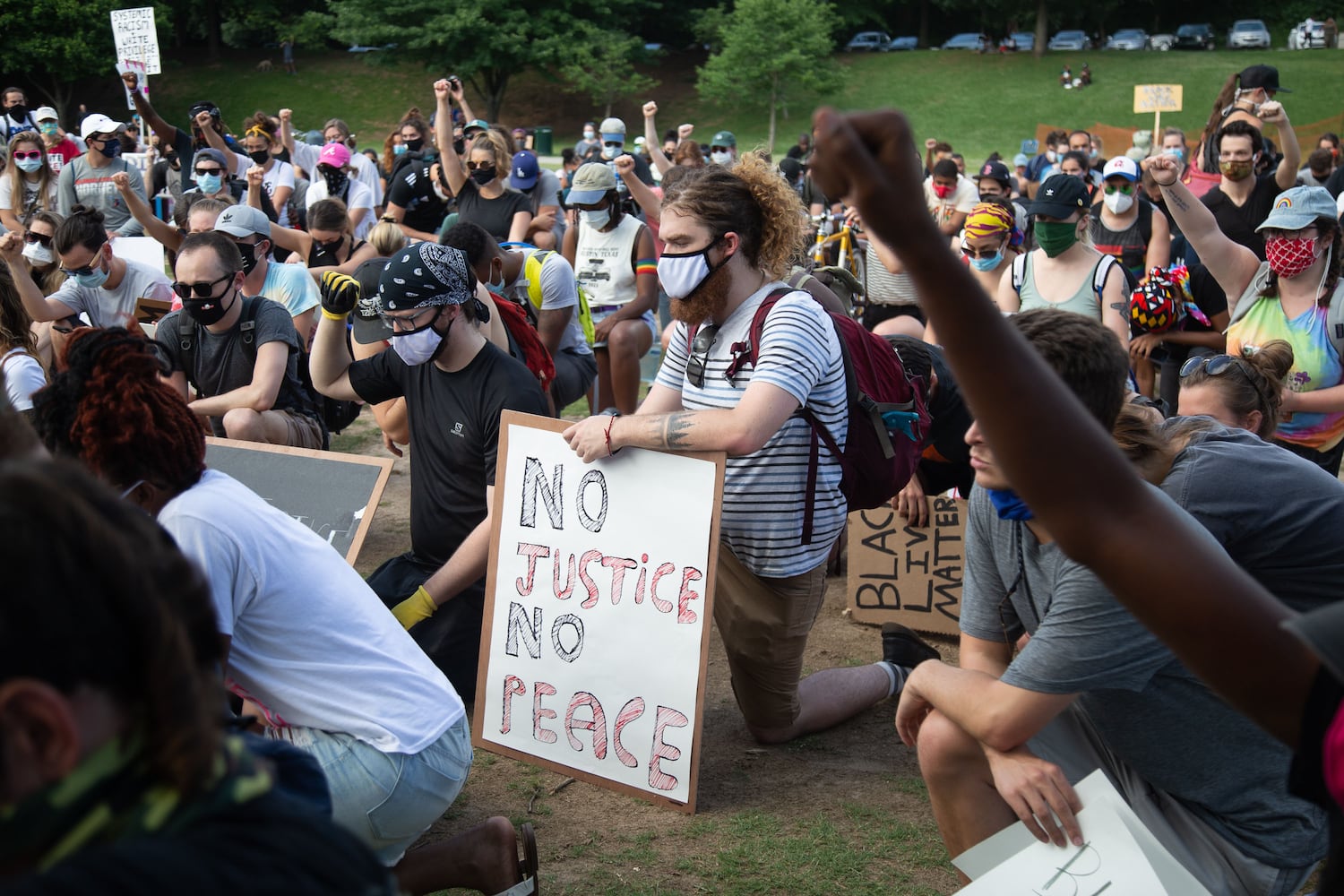 PHOTOS: Protesters gather across metro Atlanta