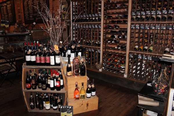 The Market area of Roswell Provisions offers more than 100 different wines.