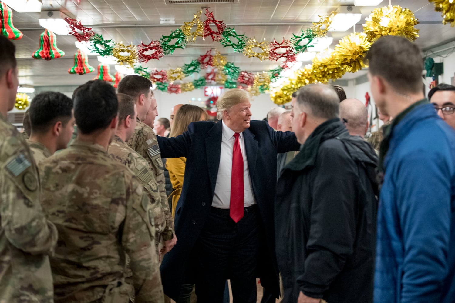 Trump makes unannounced visit to troops in Iraq