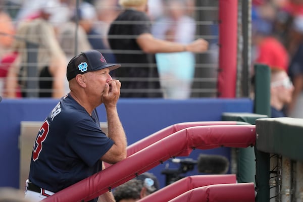 Braves manager Brian Snitker believes bullpen work will be a good way to get AJ Smith-Shawver comfortable in the majors. (AP Photo/Gerald Herbert)